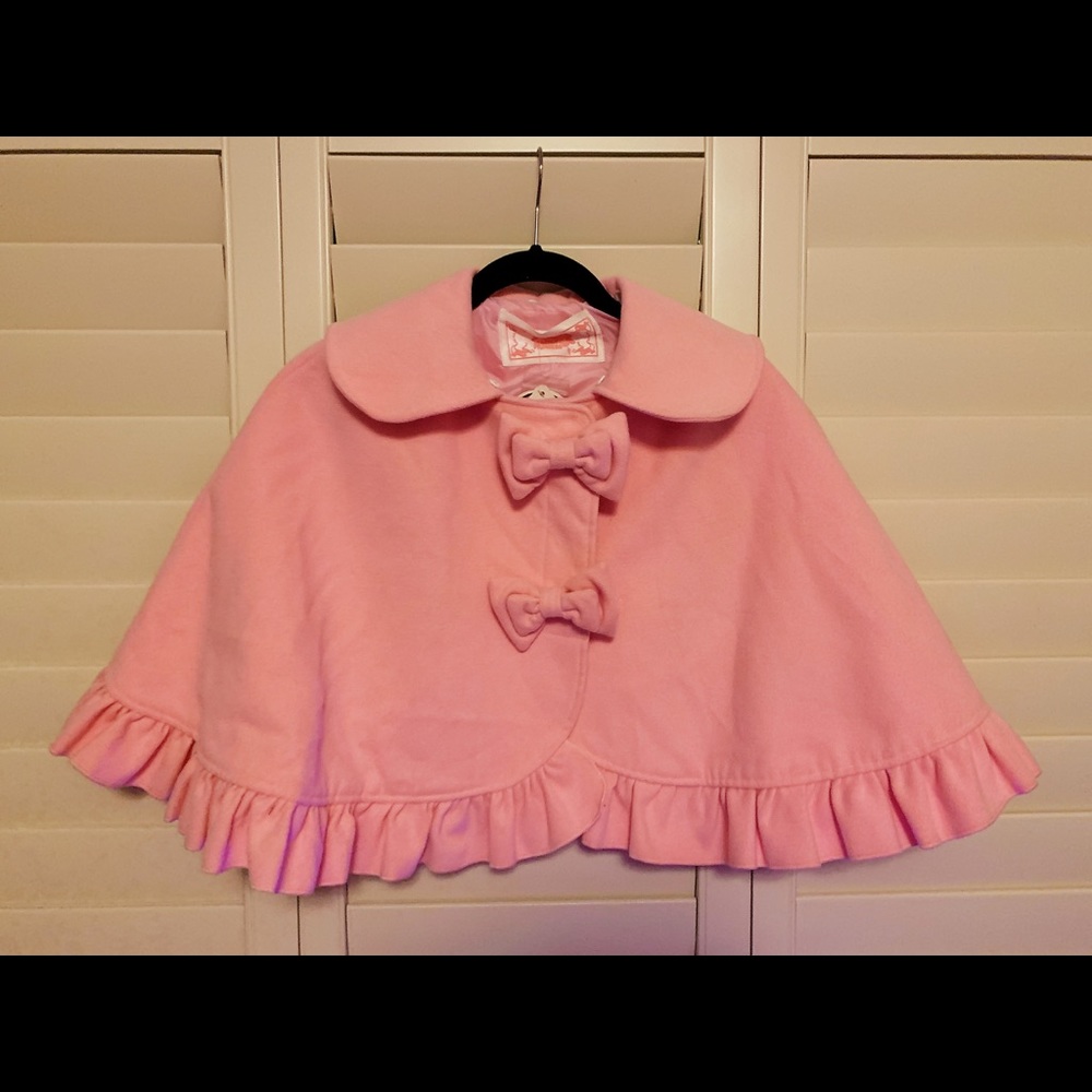 Cute Pink Bows Lolita Cloak